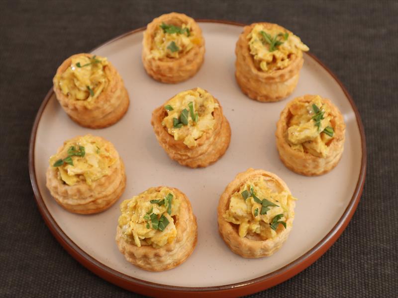 Coronation Chicken Vol au Vent