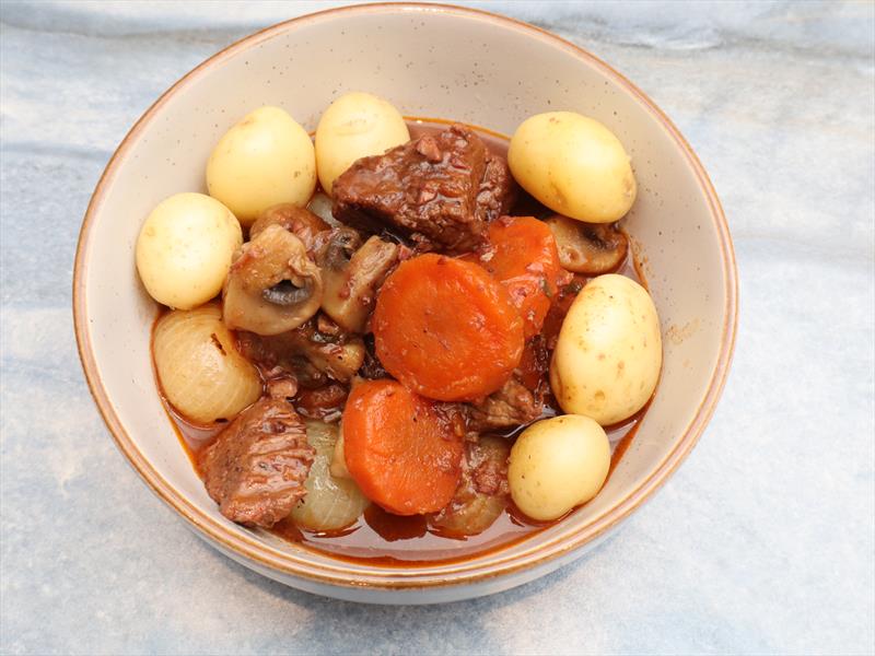 Slow cooker Boeuf bourguignon