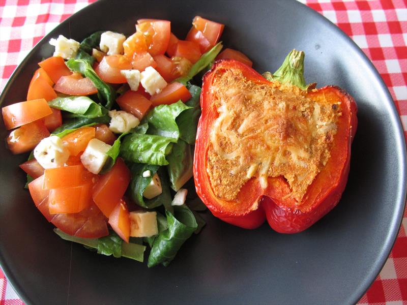 Tofu Stuffed Peppers